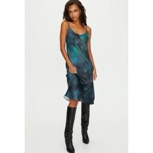 Aritzia Wilfred Tie-Dye Midi Slip Dress | Size XXS